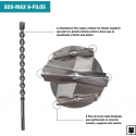 Broca MAKITA SDS MAX 1.1/8X21 - 6 Filos B-61494