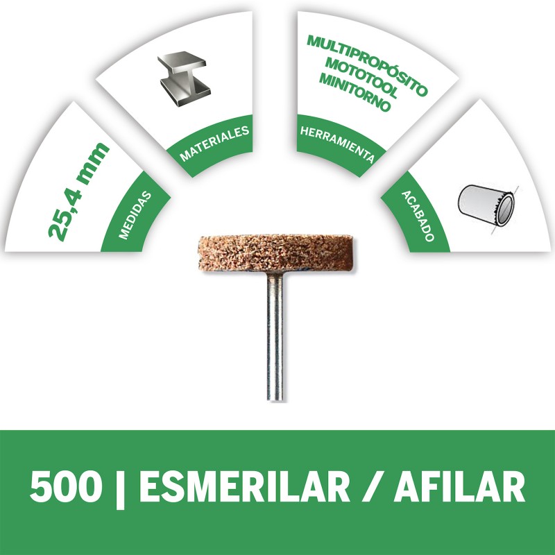 DISCO ABRASIVO DE OXIDO DE ALUMINIO 1PULG DREMEL 2615000500