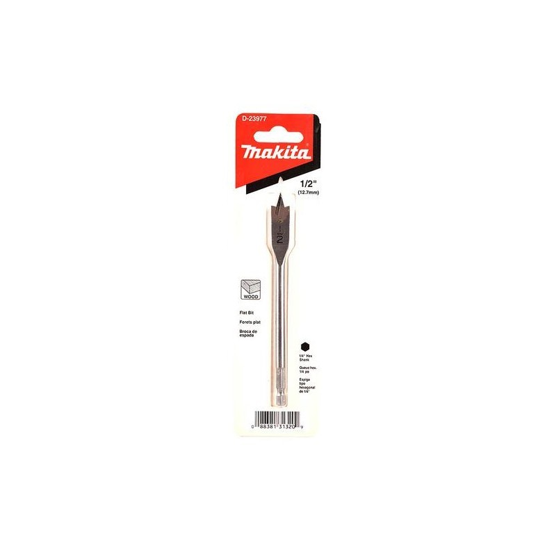 BROCA ESPADA PARA MADERA  MAKITA 1/2X6 PULG D23977