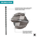 Broca MAKITA SDS MAX 1-1/2X21 - 6 Filos B-61569