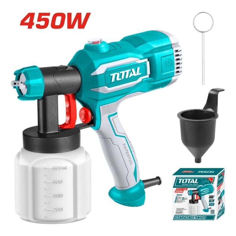 PISTOLA ELECTRICA PARA PINTAR TOTAL 800ML 450W UTT3506