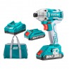 ATORNILLADOR DE IMPACTO TOTAL 1/4 20V 2 BATERIAS UTIRLI2002