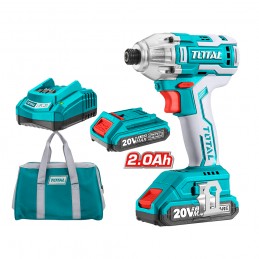 ATORNILLADOR DE IMPACTO TOTAL 1/4 20V 2 BATERIAS UTIRLI2002