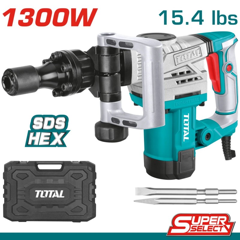 DEMOLEDOR TOTAL HEX 1300W 20J CAJA SUPER SELECT  UTH2130016