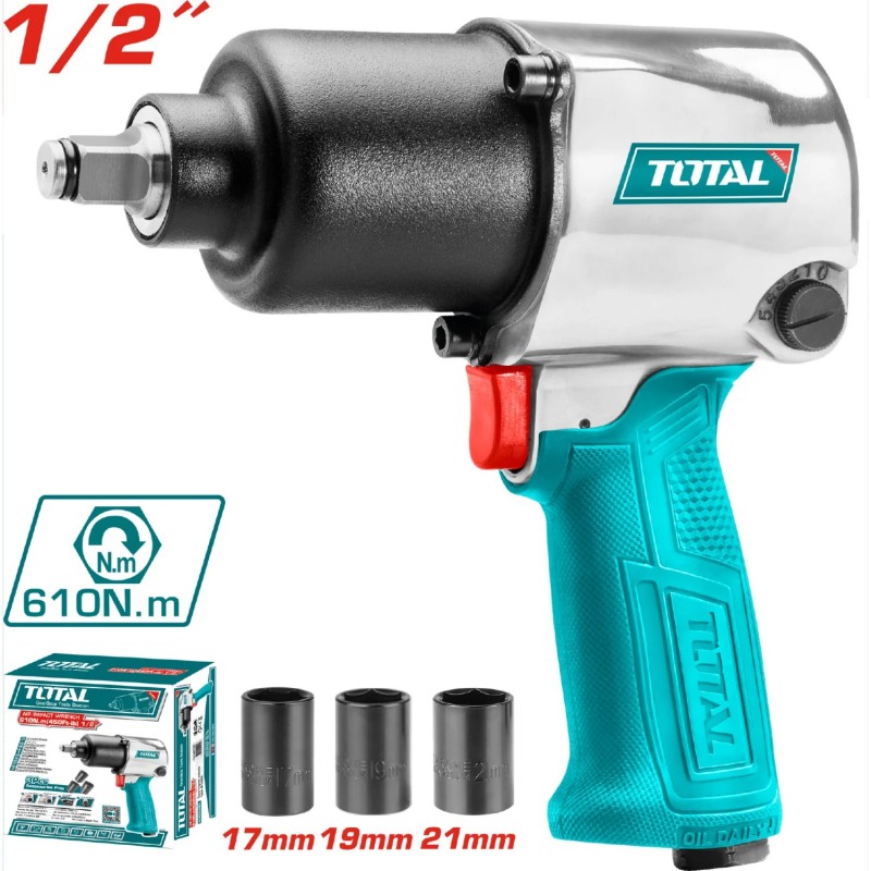 LLAVE DE IMPACTO NEUMATICA INDUSTRIAL TOTAL 1/2" TAT40122