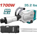 DEMOLEDOR INDUSTRIAL TOTAL SDS HEX 1700W 45J CAJA UTH215456