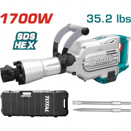 DEMOLEDOR INDUSTRIAL TOTAL SDS HEX 1700W 50J CAJA UTH215456