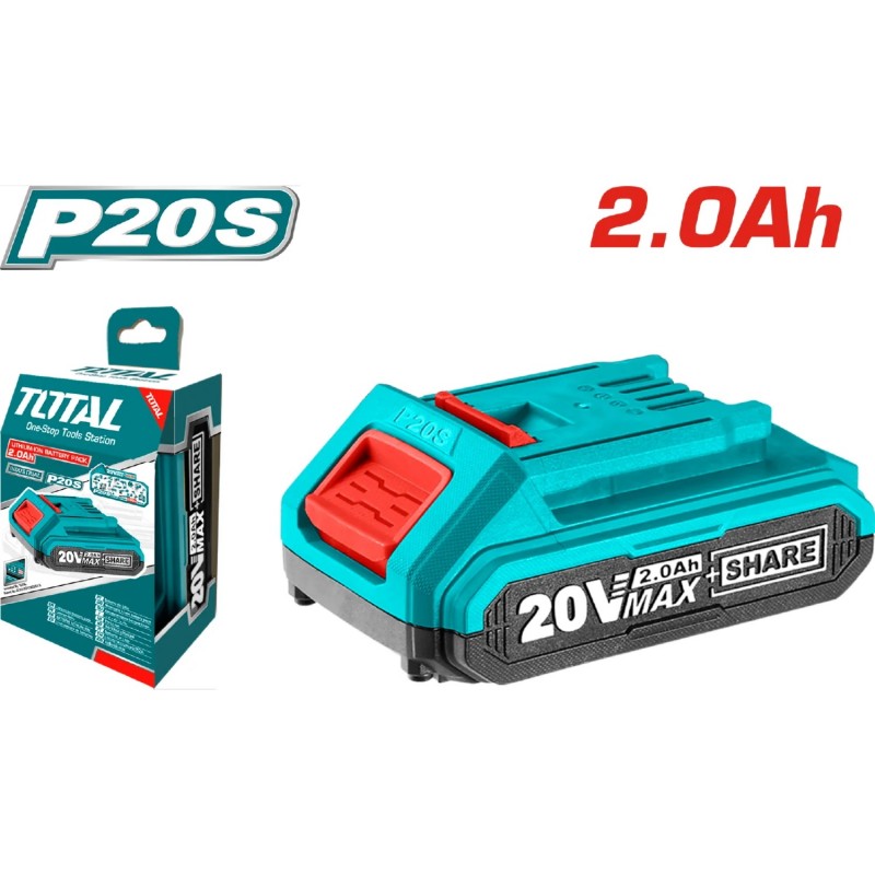 BATERIA TOTAL DE INONES DE LITIO 20V 2,0AH TFBLI20011