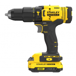 TALADRO PERCUTOR 20V 1/2 2 BAT 1.5AH STANLEY SCD711C2K-B3