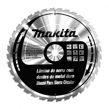 DISCO SIERRA MAKITA 16" X 32 DIENTES P/MADERA B19641