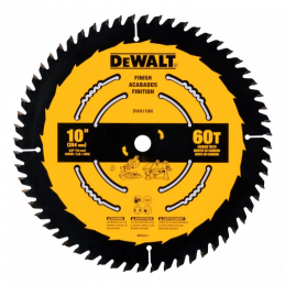 DISCO DE SIERRA DEWALT 10" 60 DIENTES ACABADO FINO DWA11060