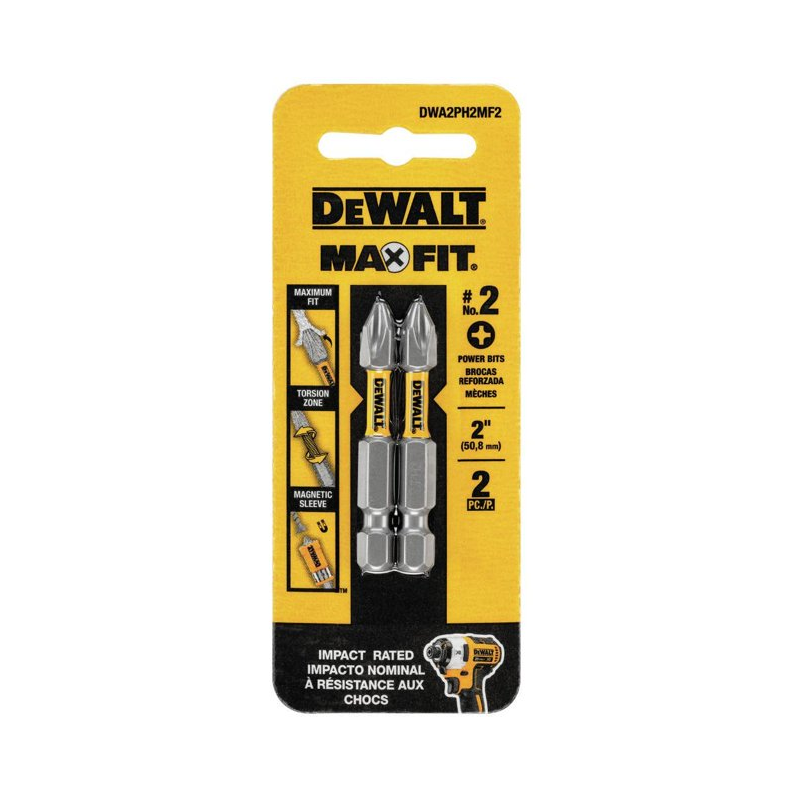 PUNTA PH2 2" DEWALT MAXFIT MAGNETICA 2 UDS DEWALT DWA2PH2MF2