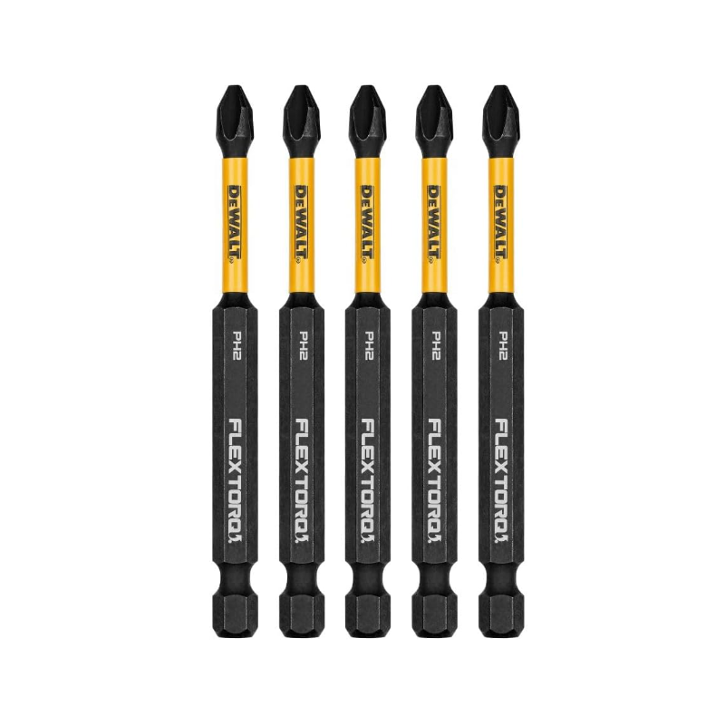 PUNTAS  P/ATORNILLADOR DE IMPACTO DEWALT FLEXTORQ PH2 X 3.1/2" PAQ.X 5UD DWAF2PH2IR5