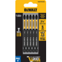 PUNTAS  P/ATORNILLADOR DE IMPACTO DEWALT FLEXTORQ PH2 X 3.1/2" PAQ.X 5UD DWAF2PH2IR5