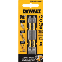 Punta destornillador DEWALT doble punta MaxFit Phillips/ranurada 2.5" L PH2/SL8