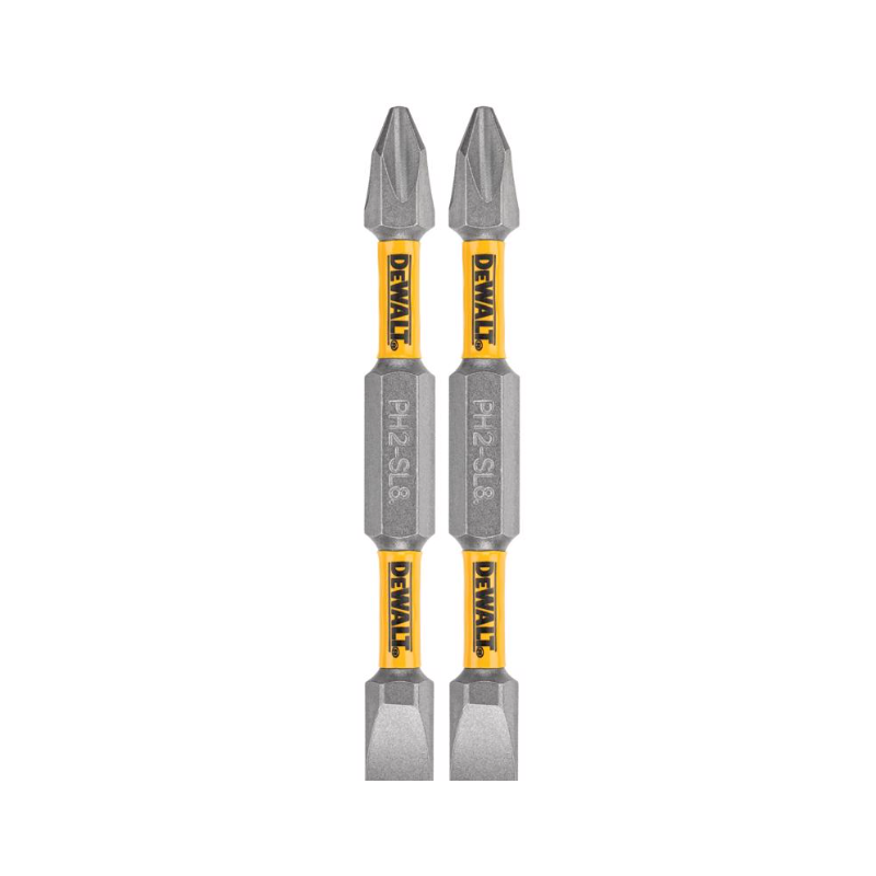 Punta destornillador DEWALT doble punta MaxFit Phillips/ranurada 2.5" L PH2/SL8