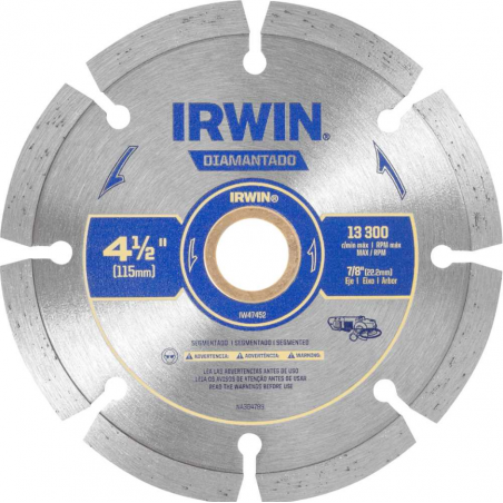 DISCO DIAMANTADO 4.1/2  SEGMENTADO IRWIN IW47452