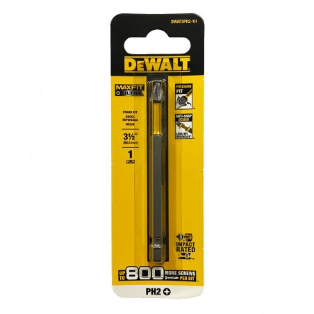 PUNTA PH2 DEWALT MAXFIT 3.1/2" PAQ X 1 UD DWAF3PH2-1H