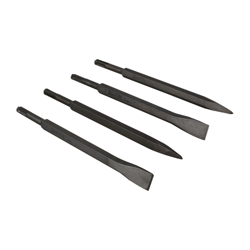 JUEGO 4 CINCELES PALA Y PUNTA SDS PLUS MAKITA D-08757