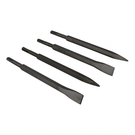 JUEGO 4 CINCELES PALA Y PUNTA SDS PLUS MAKITA D-08757