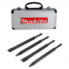 JUEGO 4 CINCELES PALA Y PUNTA SDS PLUS MAKITA D-08757
