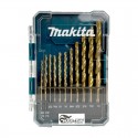 JUEGO DE BROCAS HSS-TIN 13 PZAS.SET PARA METAL MAKITA D-72908