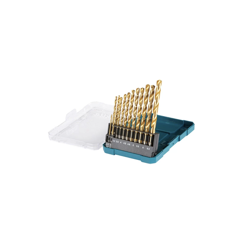 JUEGO DE BROCAS HSS-TIN 13 PZAS.SET PARA METAL MAKITA D-72908