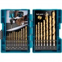 JUEGO DE BROCAS HSS-TIN 18 PZAS.PARA METAL MAKITA D-70471