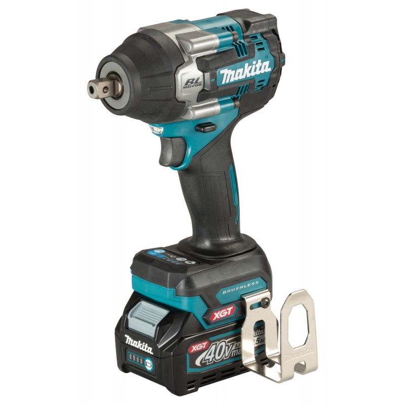 LLAVE DE IMPACTO XGT 40V 1/2" BL XPT 760N.M  + 2 BAT 4AH Y CARG. MAKITA TW008GM204