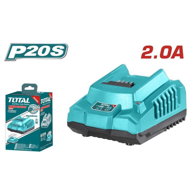 CARGADOR DE BATERIA INTELIGENTE INDUST TOTAL 20V  UTFCLI2001