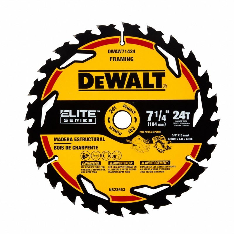 DISCO SIERRA CIRCULAR ELITE 7-1/4 24 DIENTES DWAW71424-Z