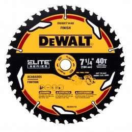 DISCO PARA SIERRA DEWALT ELITE 7-1/4" 40 DIENTES DWAW71440