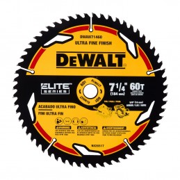 DISCO SIERRA DEWALT 7-1/4 60 DIENTES ELITE SERIES DWAW71460