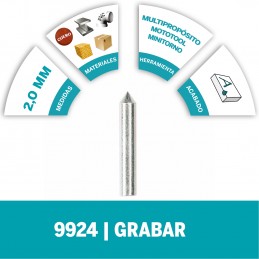 PUNTA DE CARBURO VIBROGRABADOR DREMEL 2615009924