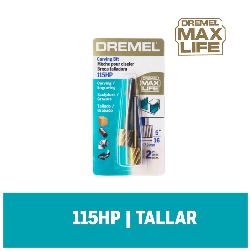 BROCA DE TALLADO DREMEL MAX LIFE 115HP 26150115HA