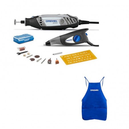 MOTOTOOL 10 ACCESORIOS + GRABADOR DREMEL KIT3000PA+290
