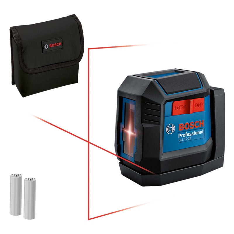 NIVEL LASER BOSCH GLL 12-22 DE 12 M CON SOPORTE GIRATORIO