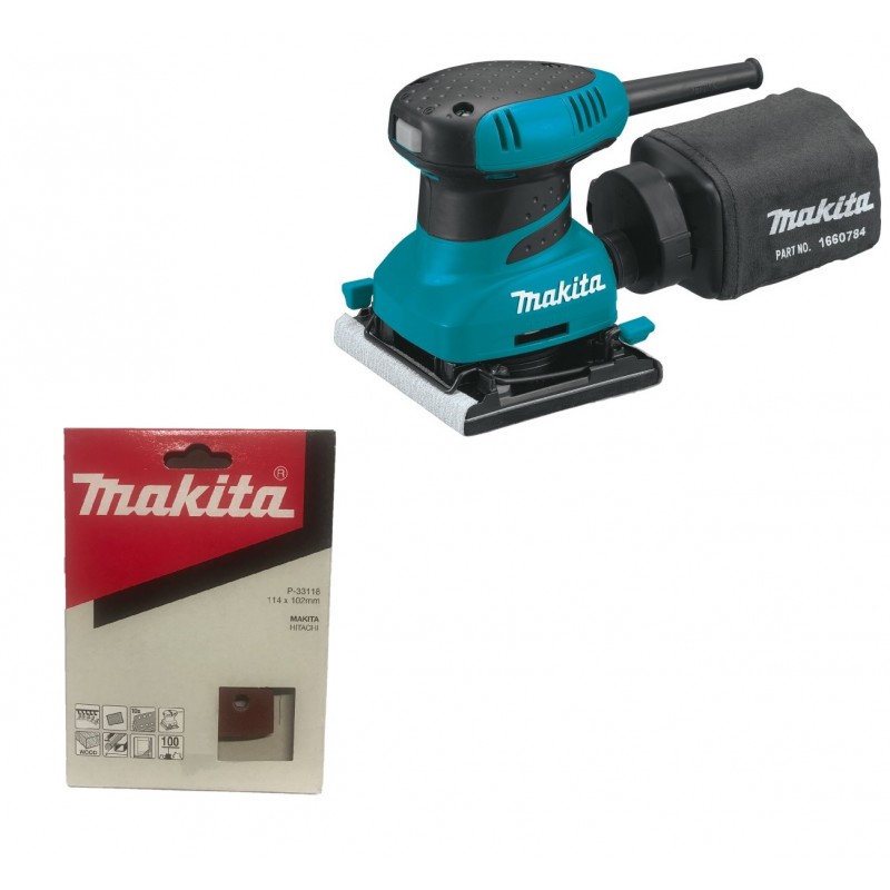 LIJADORA ORBITAL 1/4 PLIEGO MAKITA BO4556