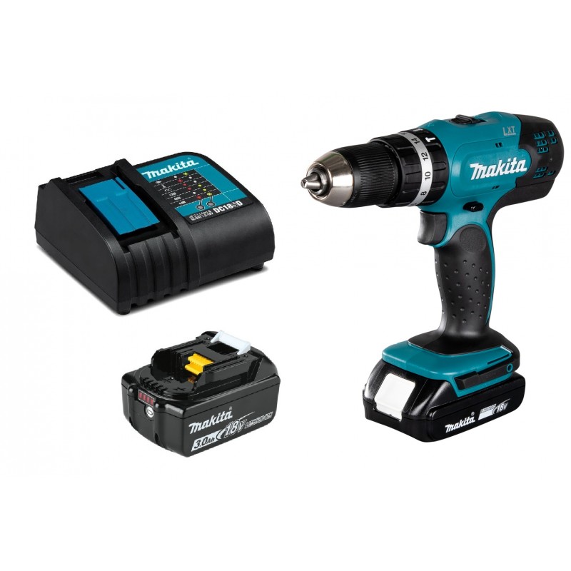 COMBO TALADRO MAKITA 18V 1 BAT + 1 BAT 3.0AH DHP453X10+1B