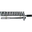JUEGO DE COPAS PULGADAS RATCHET 1/2 11 PZS STANLEY 86-735