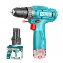 TALADRO INALAMBRICO TOTAL DE 3/8 12V BATERIA 1.5Ah TDLI12428