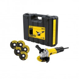 PULIDORA STANLEY DE 4 1/2 CAJA PLASTICA 5 DISCOS SG7115KD-B3