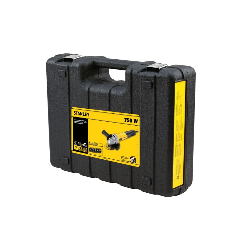 PULIDORA STANLEY DE 4 1/2 CAJA PLASTICA 5 DISCOS SG7115KD-B3