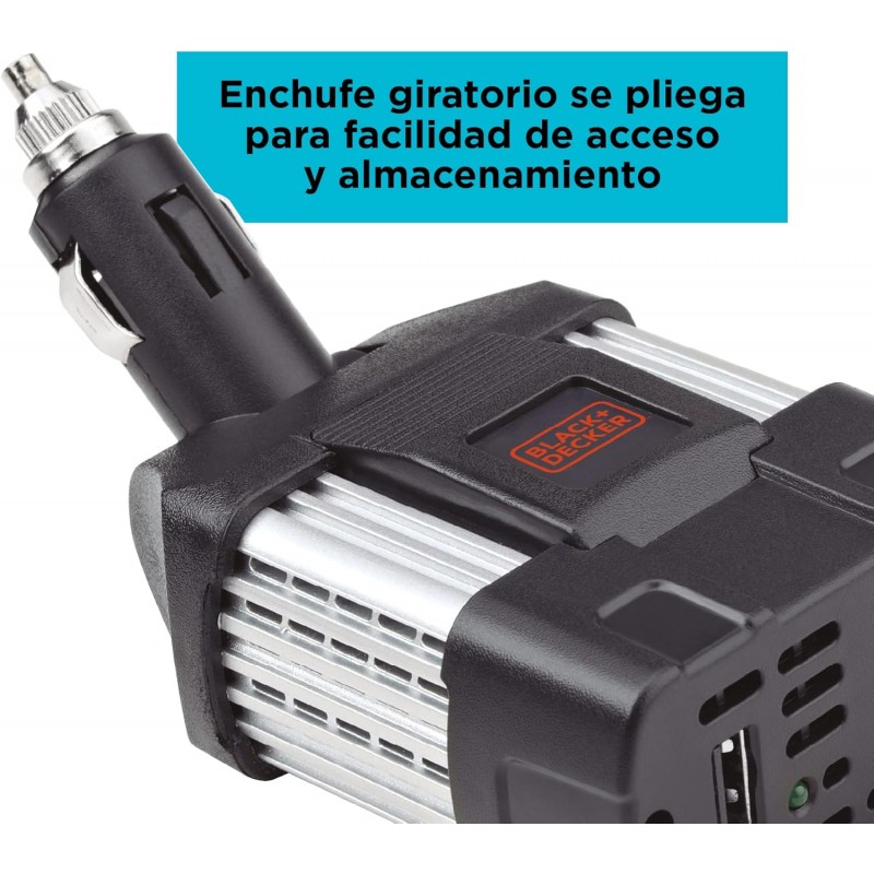 CONVERTIDOR DE CORRIENTE CARRO BLACK & DECKER PI100AB-B3
