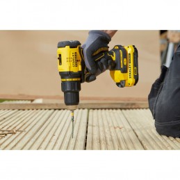 TALADRO ATORNILLADOR STANLEY 20V BL 1/2 2 BAT SBD710C2K-B3