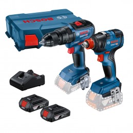 COMBO LLAVE IMPACTO + TALADRO 2BAT 18V BOSCH GDX18V+GSB18V