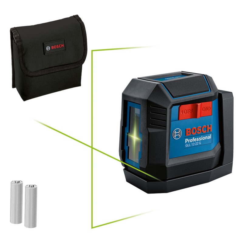 NIVEL LASER BOSCH GLL 12-22 G GREEN 12 M SOPORTE GIRATORIO