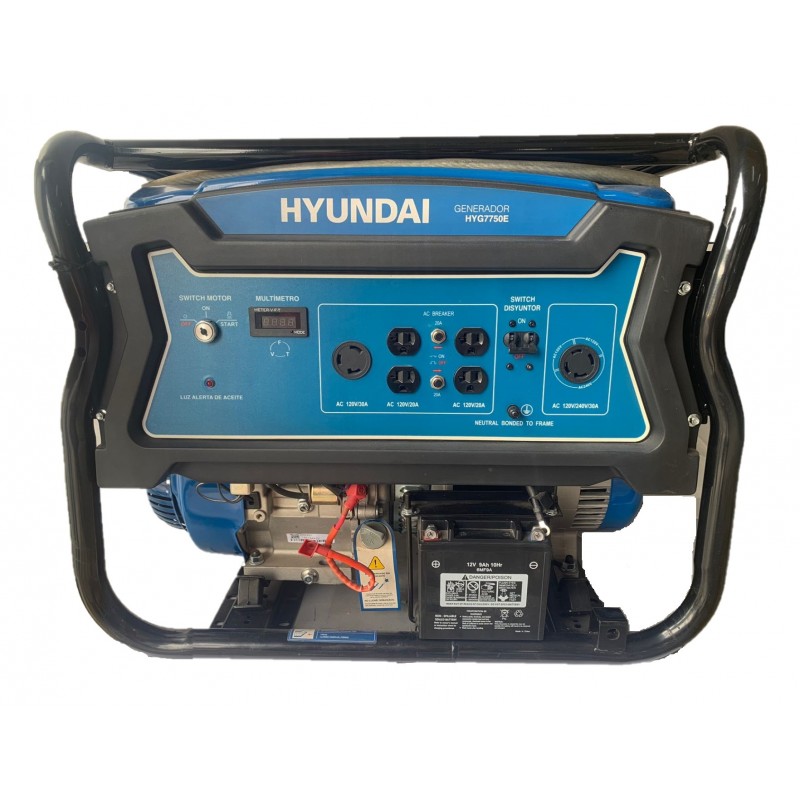 GENERADOR 6200W 120/240V MONOFASICO HYUNDAI HYG7750E
