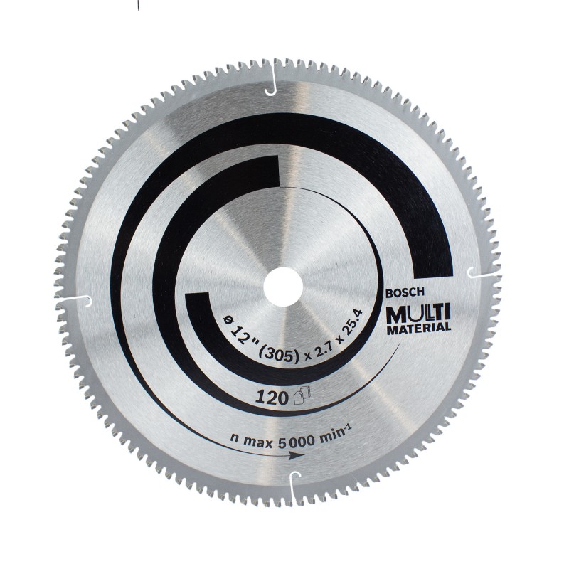 DISCO SIERRA 12" EJE 1" T120 MULTIMATERIAL BOSCH 2608642207