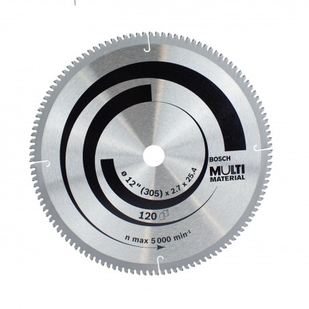 DISCO SIERRA 12" EJE 1" T120 MULTIMATERIAL BOSCH 2608642207